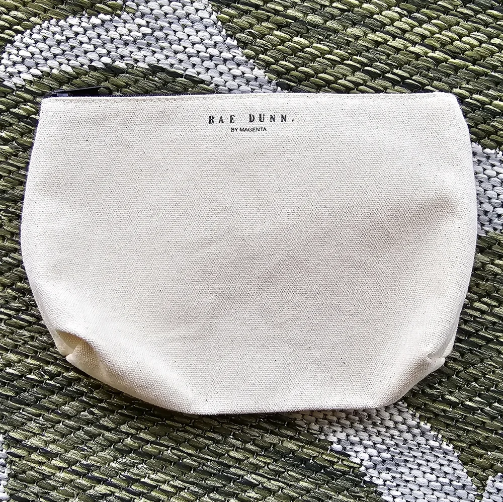Rae Dunn Canvas Makeup Bag